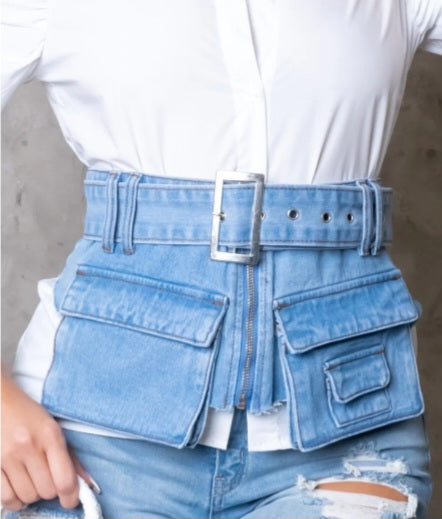 Karlie Denim Cargo Belt